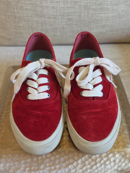 SeaVees Shoes - SeaVees Women's Legend Suede Sneakers, Deep Red, 9.